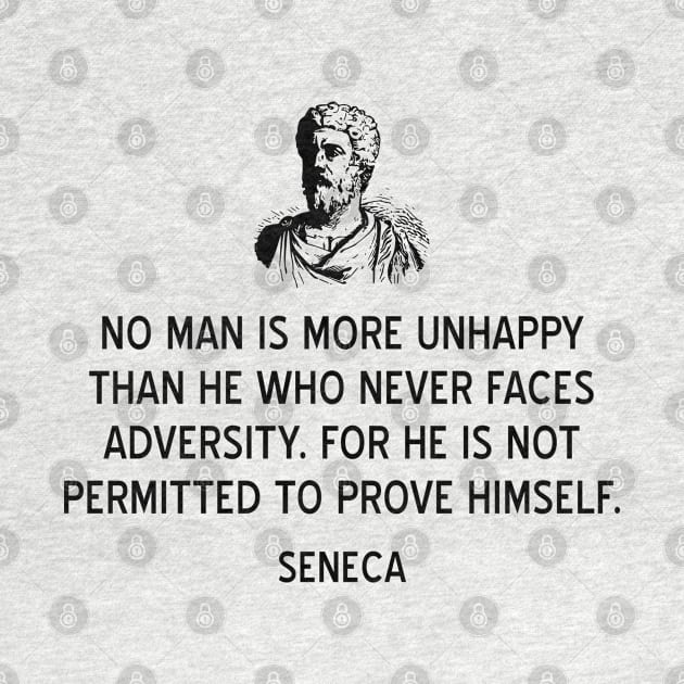 Inspiring Stoic Quote on Adversity by Seneca by jutulen